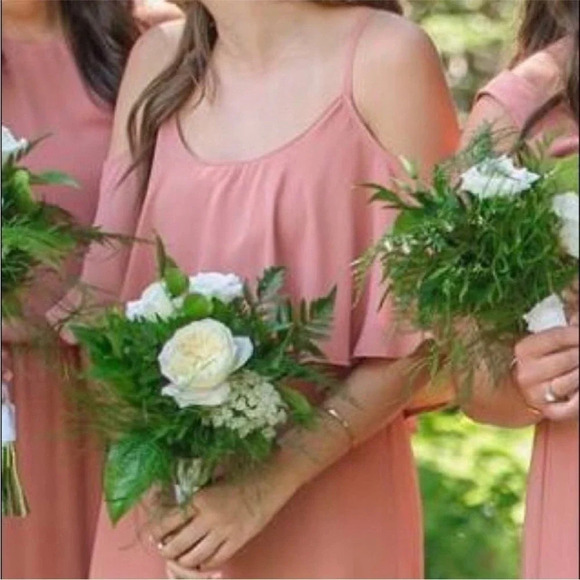 Show Me Your Mumu Caitlin Ruffle Maxi Dress I Rustic Mauve Special occasion S - Picture 12 of 12